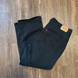 Vintage Levi’s 550 Women’s Relaxed Boot Cut 22 S Y2K Denim Jeans Black